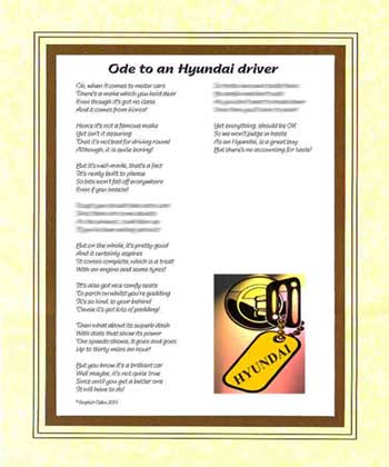 Ode to a Hyundai Driver