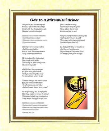 Ode to a Mitsubishi Driver