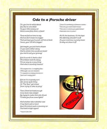 Ode to a Porsche Driver