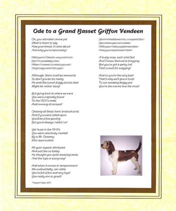 Ode to a Grand Basset Griffon