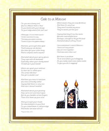 Ode to a Mason (Freemason)