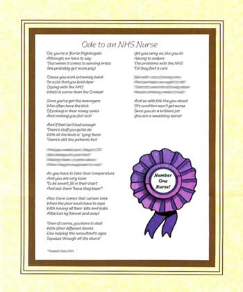 Ode to a Nurse (National Health Service)