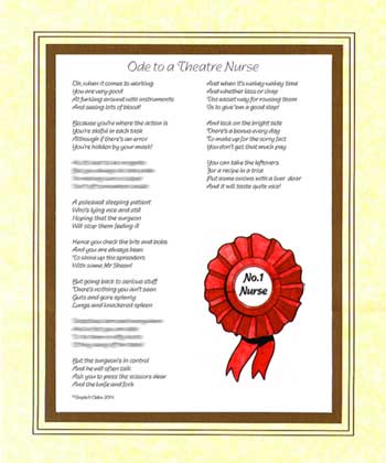 Ode to a Theatre Nurse