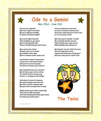 Ode to a Gemini