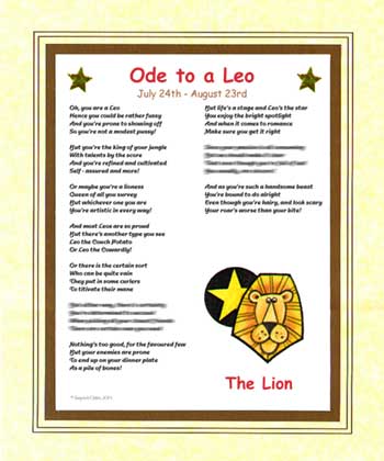 Ode to a Leo