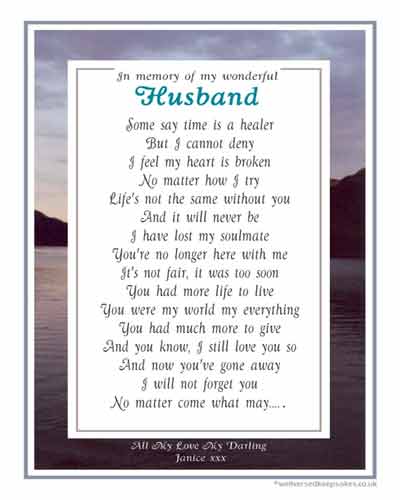 My Husband - Real Feelings Memorial